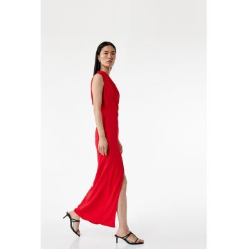 Rochie maxi cu decolteu pe un umar