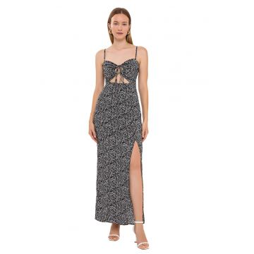 Rochie maxi -  Negru - Viscoza Rochie maxi -  Negru - Viscoza