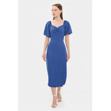 Rochie midi  cu decolteu in forma de inima Rochie midi  cu decolteu in forma de inima