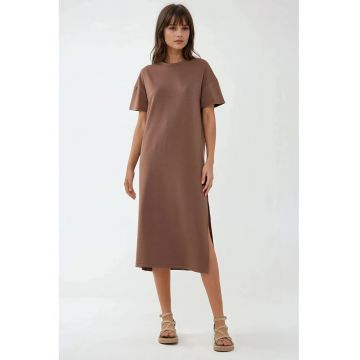 Rochie midi  maro Rochie midi  maro