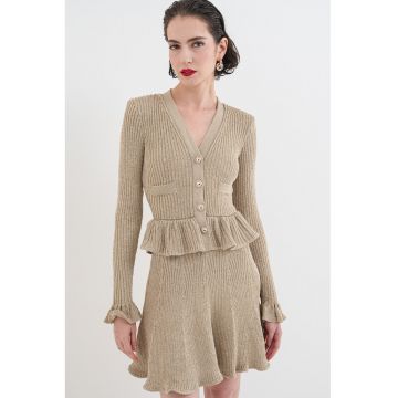 Rochie mini cu model 2in1 si aspect stralucitor Rochie mini cu model 2in1 si aspect stralucitor