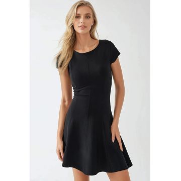 Rochie mini -  guler rotund Rochie mini -  guler rotund