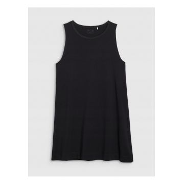 Rochie mini  neagra - textil