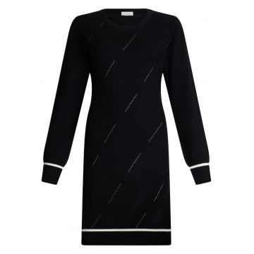 Rochie-pulover cu strasuri Rochie-pulover cu strasuri