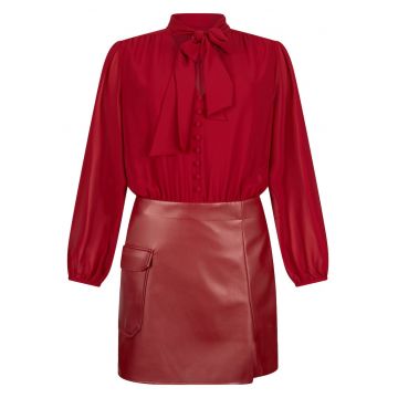 Rochie scurta cu detaliu funda Rochie scurta cu detaliu funda