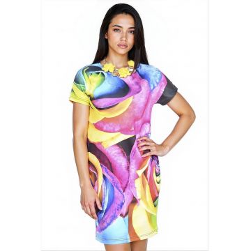 Rochie scurta cu imprimeu floral
