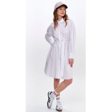 Rochie-camasa cu maneca lunga si cordon Lexi