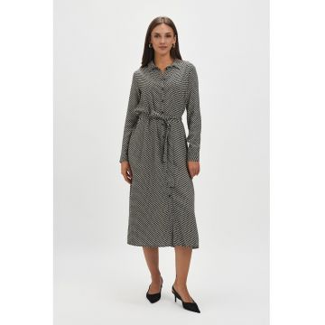 Rochie-camasa cu maneci lungi Rochie-camasa cu maneci lungi