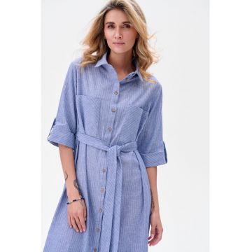 Rochie-camasa din amestec de in Azzi