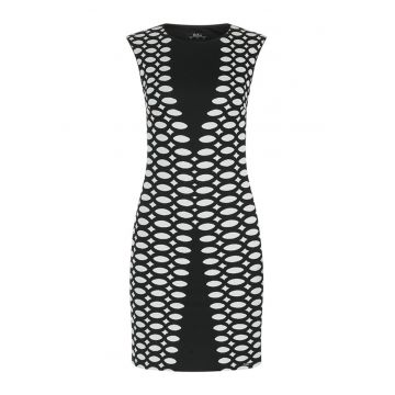 Rochie cambrata cu motive geometrice