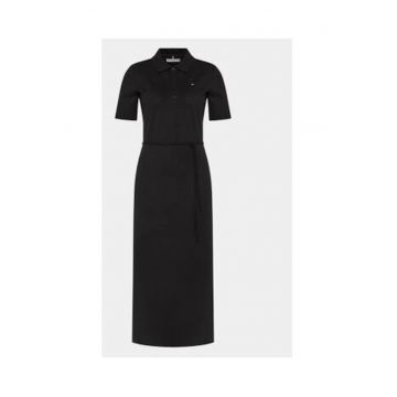 Rochie casual Dama -  Negru - bumbac organic - elastan -