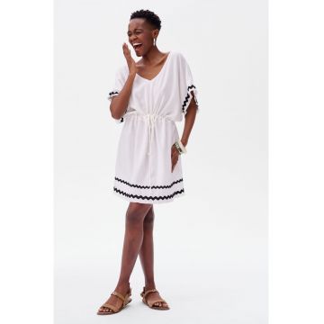 Rochie cu amestec de in Aurelia Mini