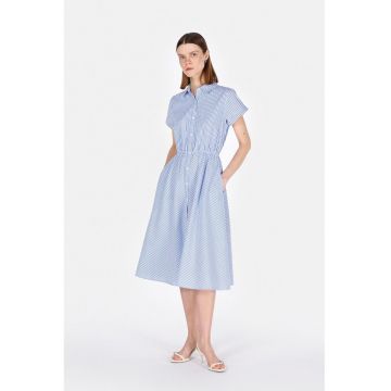 Rochie cu croiala in A si model in dungi