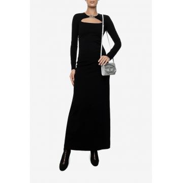 Rochie cu detaliu logo metalic Milano