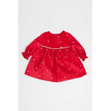 Rochie cu nasturi si buline