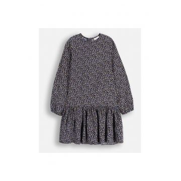 Rochie cu talia cazuta si imprimeu floral