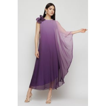 Rochie dama eleganta asimetrica