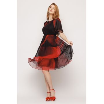 Rochie dama eleganta cu volane