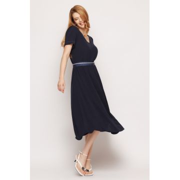 Rochie dama midi bleumarin