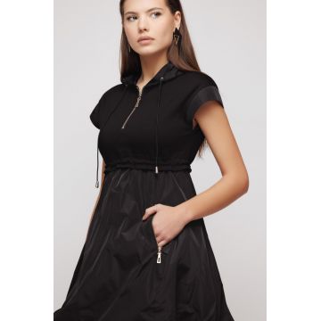Rochie dama neagra cu fas