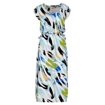 Rochie de vara  G-Milos - albastru/alb/negru