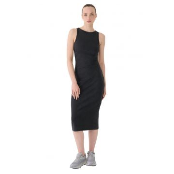 Rochie din tricot  bumbac - negru