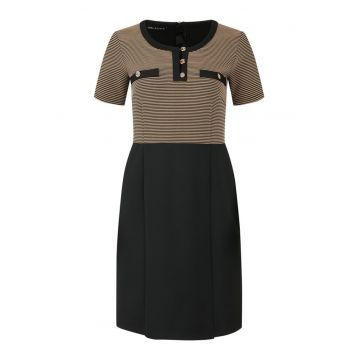 Rochie dreapta cu imprimeu in dungi