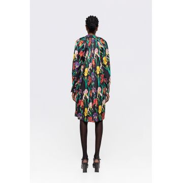 Rochie dreapta cu model floral