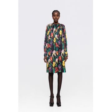 Rochie dreapta cu model floral