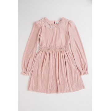 Rochie evazata cu guler Peter Pan