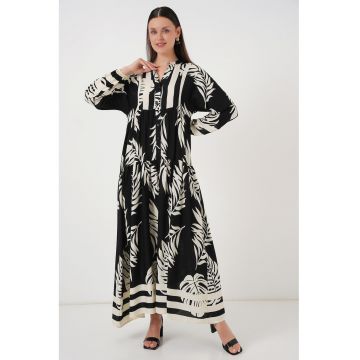 Rochie maxi  BDART - decolteu in V - captusita - textil