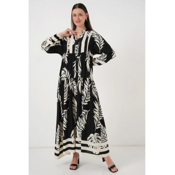 Rochie maxi  BDART - decolteu in V - captusita - textil