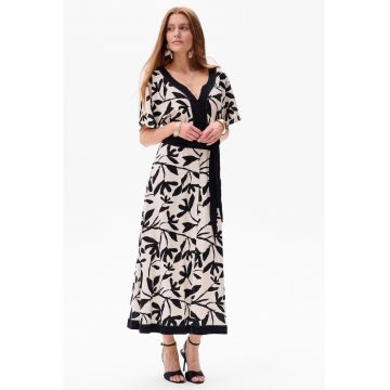 Rochie maxi cu cordon in talie Smarti Lino