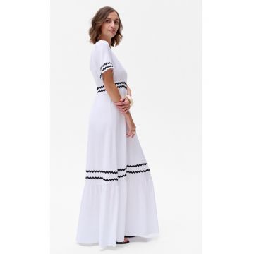 Rochie maxi cu decolteu in V Stella