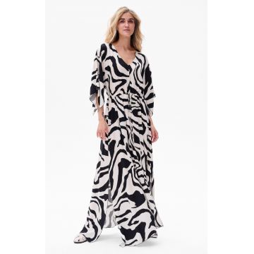 Rochie maxi cu slituri Suspito Zebra