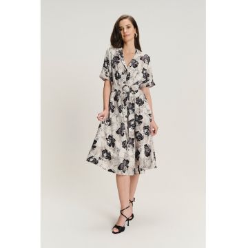 Rochie midi cu design si model