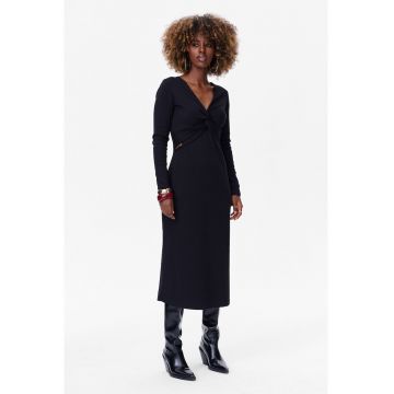 Rochie midi cu detaliu incrucisat Bomi