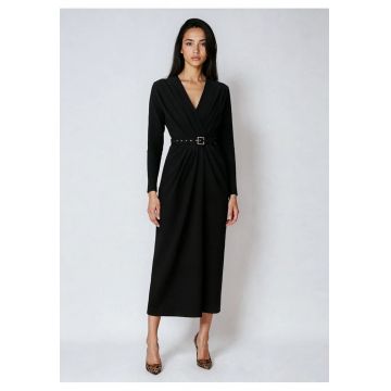 Rochie midi drapata Amaris