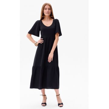 Rochie midi evazata cu decolteu in V Doris