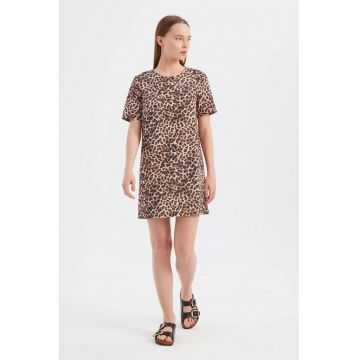 Rochie mini cu animal print