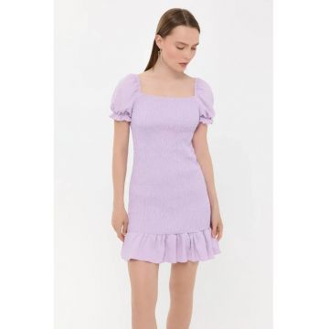 Rochie mini -  Violet - Poliester/Elastan