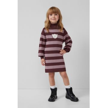 Rochie-pulover lejera cu dungi