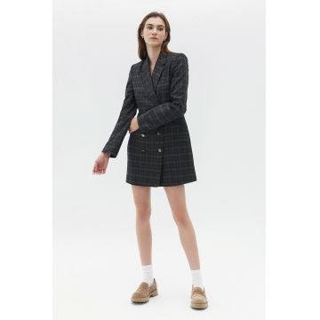 Rochie-sacou in carouri