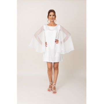 Rochie scurta cu aspect transparent