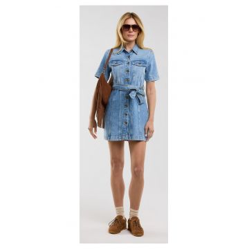 Rochie tip camasa din denim Josie