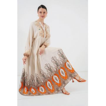 Rochie viscoza cu decolteu în V Rochie viscoza cu decolteu în V