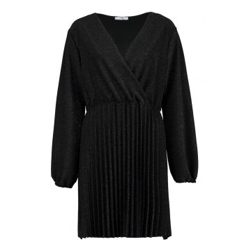 Dresses - Rochie cu decolteu in V si pliuri