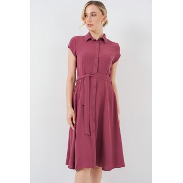 Rochie  A-line roz pal