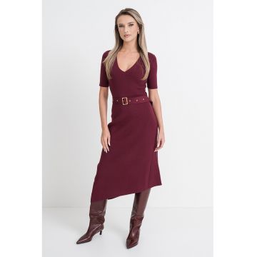 Rochie asimetrica si tricotata fin