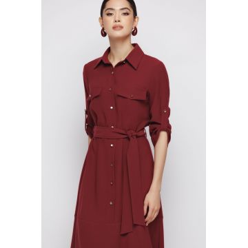 Rochie camasa dama grena